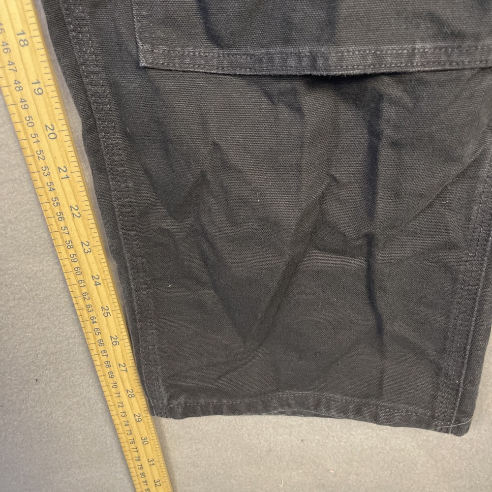 Carhartt Double Knee Jeans Mens 40x30 (36x29) Black B01 Heavy Duck Made in USA - Picture 5 of 12